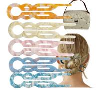 5 piecesHair Clip - French Pins, Additional storage bag，Perfect Hold 24 Hours Without Adjustment, Hold Without Breakage, Elegant Hairstyle In 30 S (5)