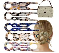 5 piecesHair Clip - French Pins, Additional storage bag，Perfect Hold 24 Hours Without Adjustment, Hold Without Breakage, Elegant Hairstyle In 30 S (4)