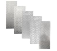 5 Pierres à Aiguiser Pour Couteaux, 200/400/1200/2500/3000 Plaques de Rodage en Diamant pour Couteaux, Haches, Hachettes, Lames de Tondeuse à Gazon, Boucles et Ciseaux à Bois