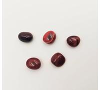 5 pierres d'agate rouge naturelle - 5 cristaux polis avec propriétés énergétiques, pierre (agate rouge, 5 pièces)