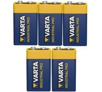 5 Piles 9V 6LR61 Alcaline VARTA Industrial Bulk