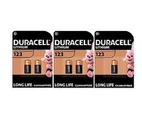 5 piles Duracell 123 (2 ampoules de 2 piles + 1 ampoule de 1 batterie) 5 piles (CR123 / CR123A / CR17345)