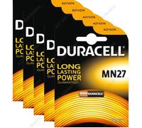 5 PILES MN27 A27 12V DURACELL ALCALINES