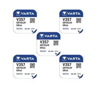 5 piles Varta 357 SR44W -