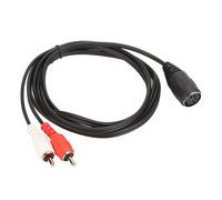 5 Pin Din to RCA Cable,5 Pin DIN Female to 2 RCA Male Cable for Naim Olufsen Bang Quad Stereo Systems CD Player VCR DVD