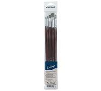 Da Vinci Pinceaux 5269 - Lot de 5 - Fibre synthétique - College - Huile & Acrylique - Marron