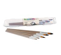 5 pinceaux Aquarelle Pointe Ronde