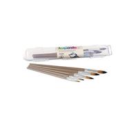 5 pinceaux aquarelle pointe ronde