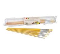 5 pinceaux pour peinture à l'huile - Primo Beige G