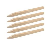 5 Piquets de Bornage en Bois pour Arpentage, Pointes Droites | Lot de 5, Surface Lisse, Enfoncement Rapide Sol, pour Limites de Propriété et Massifs