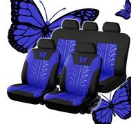 5 Places Universel Voiture Ensembles De Housses Siège pour Renault Scenic/Grand Scénic/Xmod IV III II I J9 R9 JZ JM JA 2000-2024 Housses de Siege Voiture,Blue