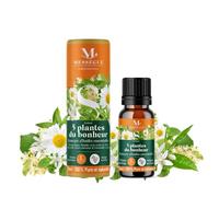 5 PLANTES DU BONHEUR - SYNERGIE D'HUILES ESSENTIELLES - 10 ml - 100% pure et naturelle - Mességué