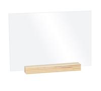 5 plaques transparentes en plexiglass 10 x 15 cm + socles