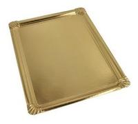 5 plateaux de service 34x45.5cm or - papstar 81011 Jaune G