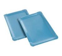 5 plats de service carton 24x33cm turquoise - dart 144560 Bleu G