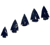 5 pointes de flèches obsidienne