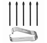 5 Pointes De Rechange pour Stylet Samsung Galaxy Tab S9 S8 S7 S6 Note 20/10 | Lot de 5 Pointes de Rechange Noires Compatibles Stylet Samsung, Installation Facile, Protection Écran, Haute Sensibilité