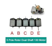 5 Pole 130 electronic starter Strong Magnet DC6V-24V 12V 18V High Speed Engine Dual 2mm Shaft HO Scale Model Railway Train Car RUAJOGYNVM(Model E)