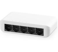5 Port Gigabit Ethernet Switch,4 Ports 100/1000Mbps and 1 Gigabit Uplink,Unmanaged Mini Plastic Ethernet Hub for Desktop and Wall Mount