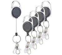 5 porte-clés rétractables avec mousqueton [General Office]