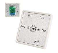 5 Position Key Switch for Sliding Doors | Select Mode: NC/Auto/One - Way/Half Open/NO | Brushed Aluminum Panel with 2 Keys, Weatherproof