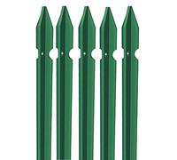5 poteaux en T en fer plastifié vert poteau pour clôture (125)