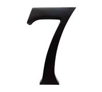 5 Pouces Numéros De Maison Avec Vis En Alliage De Zinc Métallique Moderne, Plaque D'Adresse Noire Pour Boîte Aux Lettres, Décor Extérieur, Pour Hôtel, Appartement, Bureau, Jardin(7)