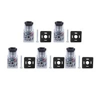 5 Prises Connecteur Bobine Solénoïde Transparent DC24V pour Vanne Hydraulique Pneumatique Accessoire