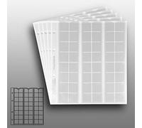 5 Prophila Feuilles numismatiques, 48 Compartiments jusqu'à 17 mm Ø