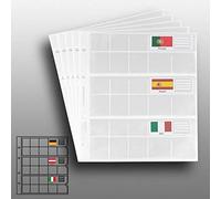 5 Prophila Feuilles numismatiques pour 3 séries d'euro