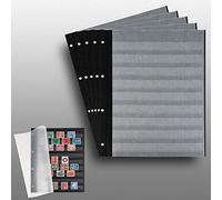 5 Prophila Insert Feuilles 9-Ligne Carton Noir