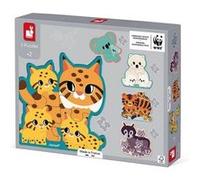 5 Puzzles evolutifs animaux Jaune G