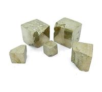 5 Pyrites Cubiques de Navajun La Rioja Pyrite Pierre d'Argent Doré Cube Brut Pierres Affaires Or