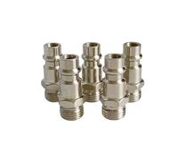 5 raccords rapides pneumatiques standards, adaptés aux compresseurs d'air, filetage mâle G1/4B