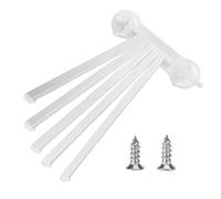 5 Rack de Serviettes tournantes du Bras | Pivotant à 180 degrés pour Salle de Bain/Cuisine/buanderie | Mur - Économiseur d'espace monté avec Une Forte Tasse d'aspiration |