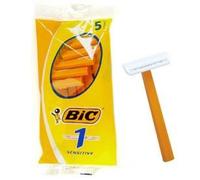 BIC Lot de 10 Pochettes x 5 Rasoirs N°1-1 lame Peaux Normales