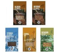 5 résines d'encens à brûler - Oliban, Myrrhe, Copal, Storax, Benjoin Multicolore G