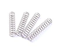 5 ressorts de rappel et de relâchement comprimés, diamètre du fil 2,0 mm, diamètre extérieur 10-30 mm, longueur 50-100 mm, pour applications mécaniques,LP x OD x L,2,0 x 10 x 60 mm