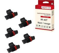 5 Rouleau encreur pour Casio IR40T IR50 GR745 Black et rouge
