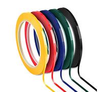 5 Rouleaux 3 mm Diagramme Graphique Ruban à Grille Marquage tableau blanc de Auto-adhésif, Assortiment 5 couleurs, 66 m par rouleau