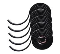 5 Rouleaux Bande D’étanchéité de Fenêtre Décorative Noire Tpe