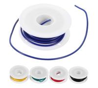 5 Rouleaux Câble Isolé en Cuivre 300v Flexible | Fil Torsadé en Caoutchouc, Identification Multicolore, Usage Circuits et Réparation Automobile