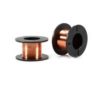 5 Rouleaux de Fil de Cuivre Émaillé Diamètre 0.1mm Longueur 15m par Rouleau pour Bobinage et Réparation de Composants Électroniques