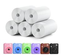 5 Rouleaux de Papier d'impression pour Appareil Photo pour Enfants, Papier Thermique à Impression Instantanée, Papier de Recharge pour Appareil Photo Enfants(pour modèle H11)