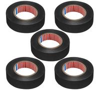 5 Rouleaux Noir,Anti-Dérapant Electricien,Multifonctionnel Chatertone,Autocollant Chatterton Noir Pour Voiture Câble Harnais De Câblage Tissu Loom Électrique Ruban