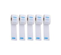 5 Rouleaux Papier de Protection Jetable en Pâte de Bois Blanche | Barbiers et Salons, Barrière Hygiénique Teintures et Cheveux, Usage Simple