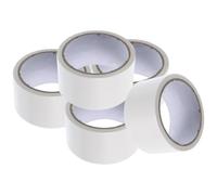 5 rouleaux Ruban Adhésif Coupe-Vent, Isolation les Courants froids | Toile Blanche à Surface Lisse, Adhérence Douce, Pose DIY pour Encadrements, Joints D’Évier Cuisine