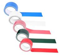 5 Rouleaux Ruban Adhésif Toilé Coloré pour Réparation de Tapis | Fibre Tissée, Adhérence Forte sur Simple Face, Usage Polyvalent, Facile à Poser pour Bricolage et Décoration