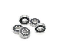 5 roulements à billes 6001-2RS, 12 x 28 x 8 mm, étanches, précision ABEC 7 for la réparation du pivot de cadre de vélo(9x24x7mm(609RS))