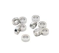 5 roulements à billes miniatures à gorge profonde en acier inoxydable SR156ZZ, 4,762 x 7,938 x 3,175 mm, ABEC-7, double flasque métallique